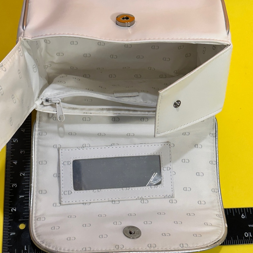Dior Snow White Cosmetic Bag mirror included - Picture 7 of 13